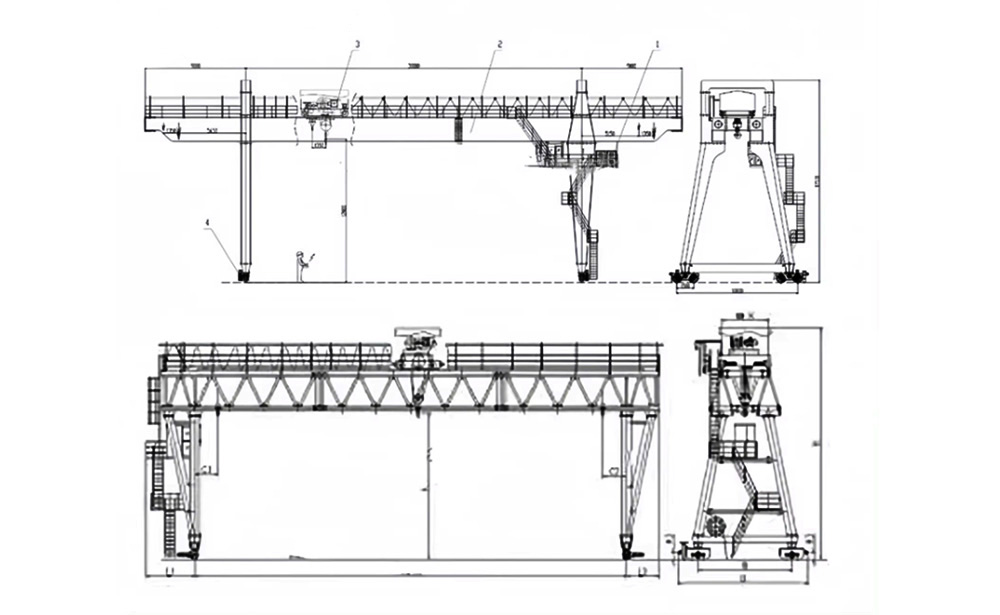 Four-Girder-Bridge-Crane-Casting-Ladle-Foundry-Overhead-Eot-Crane-10