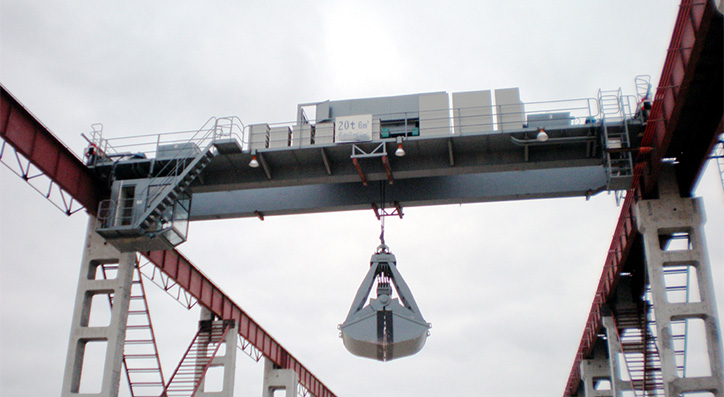 Double Girder Grab Bucket Overhead Crane