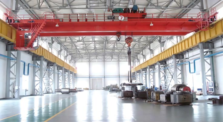 Double Girder Overhead Crane with Hooks