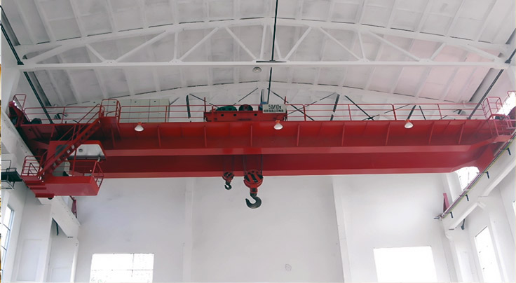 Double Girder Overhead Crane with Hooks