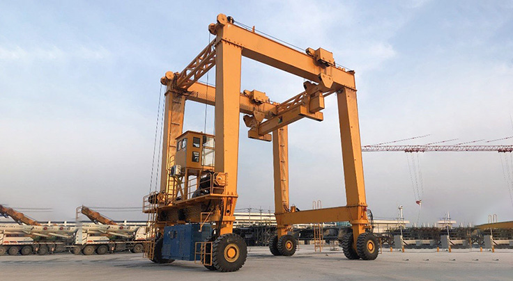 Double Girder Rubber Tyre Gantry Crane