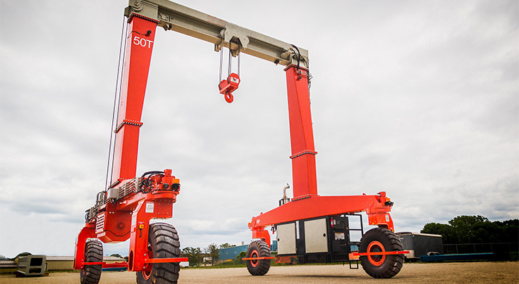 Single Girder Rubber Tyre Gantry Crane